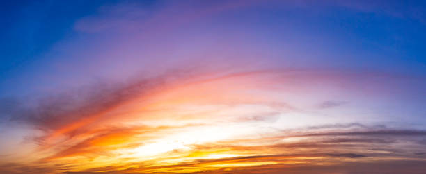 istock Picture panoramic sky and clouds at twilight. 1341868827