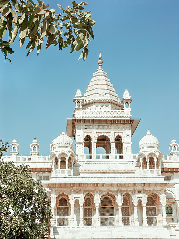 pushkar, india. 13th october, 2023: views of brahma temple in the city of pushkar, india