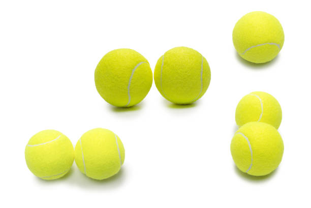istock Tennis balls isolated on white background. 1341871462