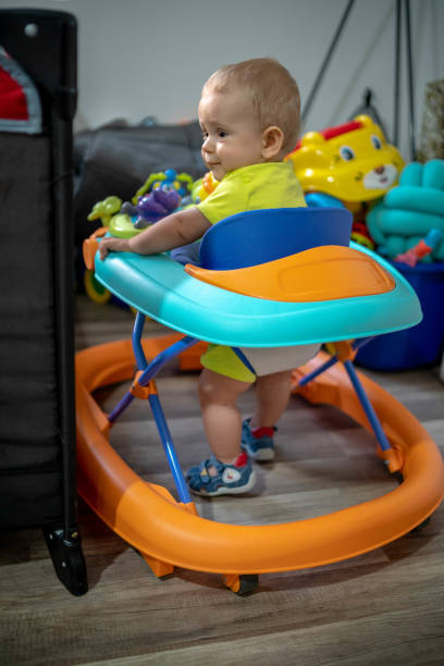istock Baby in baby walker 1341872193