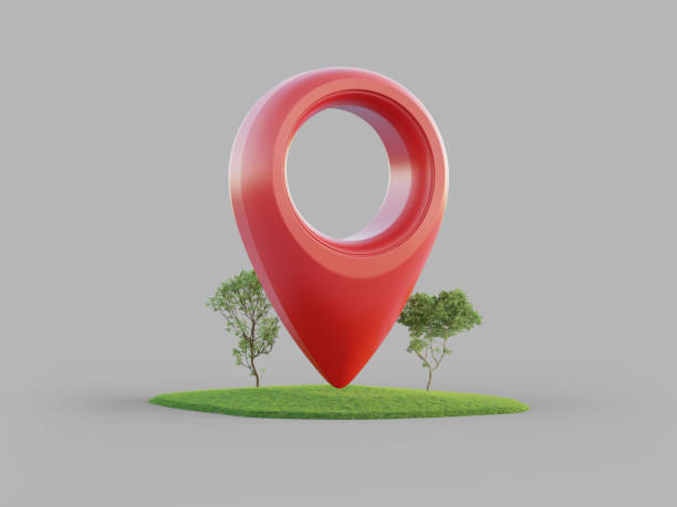 istock Location pin icon isolated on white background. 1341876381