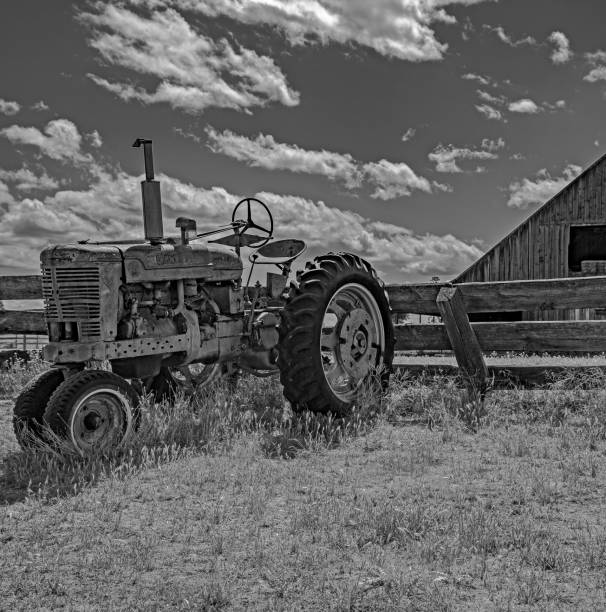 Old Tractor stock photo