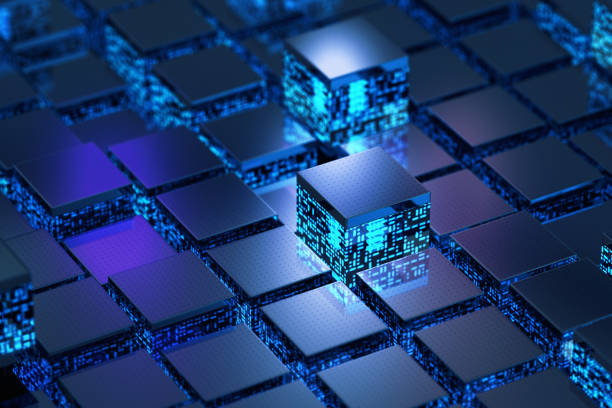 концепция компьютерного чипа - encryption security network server network security стоковые фото и изображения