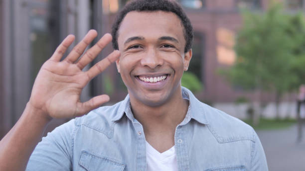 istock Hello, Welcoming African Man Standing Outdoor 1341882913