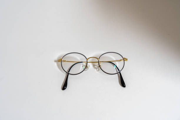 istock Circle glasses fashion on white background 1341883267