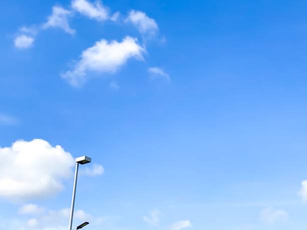 istock clear sky and street lamp post 1341883337