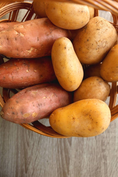 istock Basket of Potatoes 1341885285