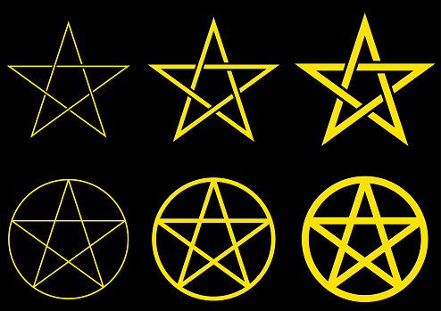 Five-pointed star image material set