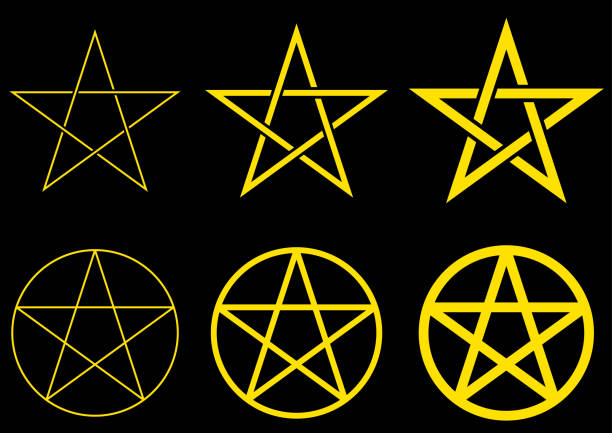 five-pointed star image material set - 五角星 插圖 幅插畫檔、美工圖案、卡通及圖標