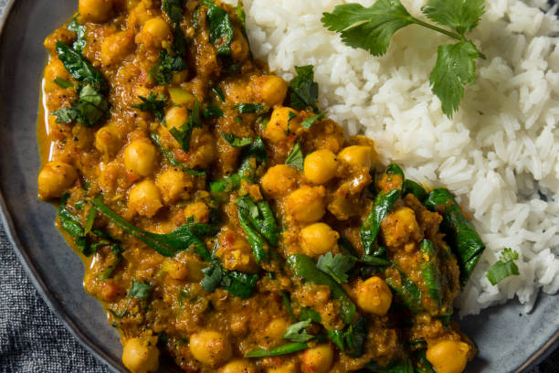 istock Homemade Chickpea and Spinach Curry 1341895758