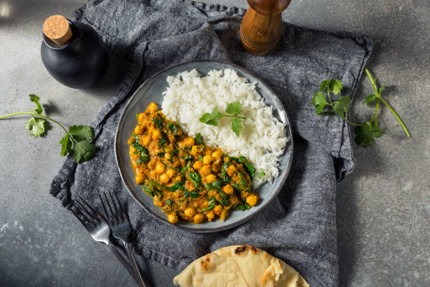 istock Homemade Chickpea and Spinach Curry 1341895782