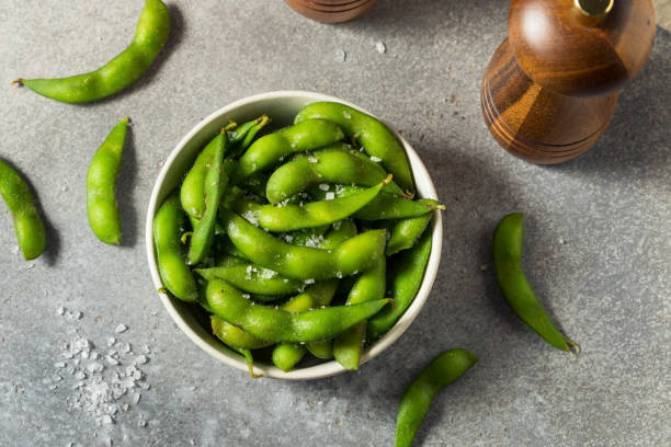 istock Organic Green Edamame Beans 1341895983