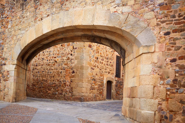 istock Caceres Arco de la Estrella arch in Spain 1341905636