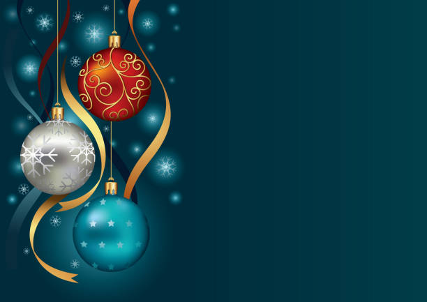 ilustrações, clipart, desenhos animados e ícones de fundo de natal com decorações comuns e neve - pink christmas christmas ornament sphere