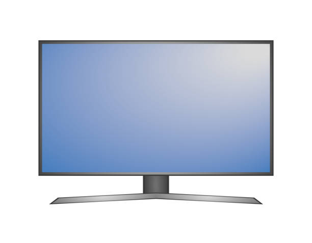 istock tv monitor with blue screen in great details 1341917865