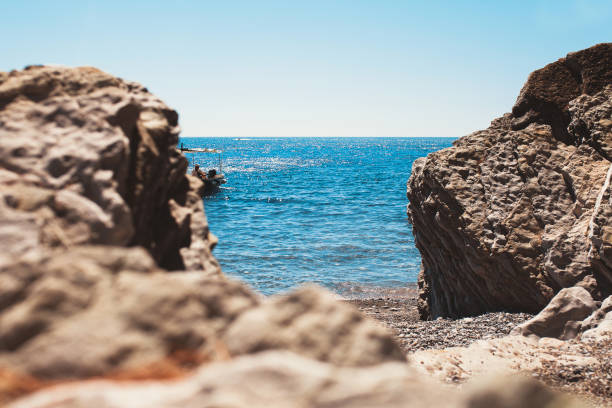 istock The boat sails from the seashore 1341923061
