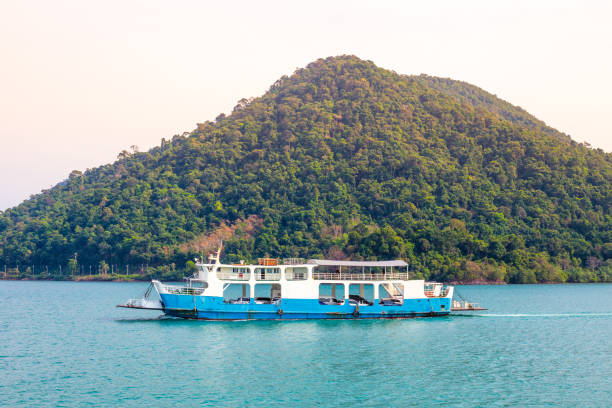 istock ferry sailing to the island 1341924687