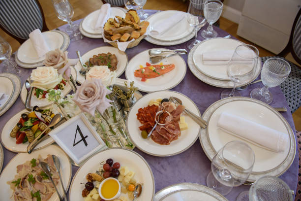 istock A table with food dishes in the restaurant. 1341927611
