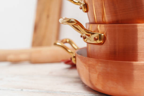 istock kitchen for professional use with lots of copper pots 1341935813