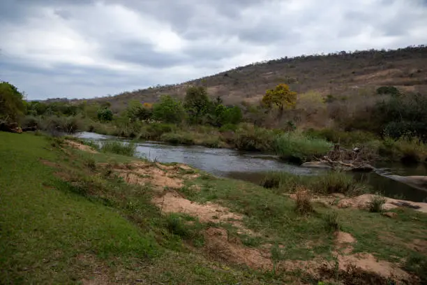 Photo of Landscape with river and mountains in Africa