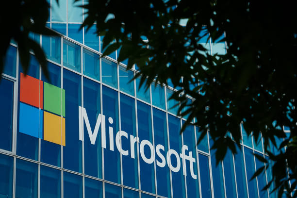 Microsoft's headquarters in Bucharest, Romania Bucharest, Romania - July 25, 2021: View of Microsoft Romania headquarters in City Gate Towers situated in Free Press Square, in Bucharest, Romania. microsoft stock pictures, royalty-free photos & images
