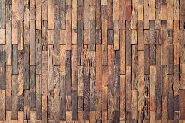 istock brown wood wall texture, rustic wood background 1341938560