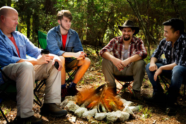 istock Outdoor Adventure.  Multiracial Group hiking and camping out. 1341945904
