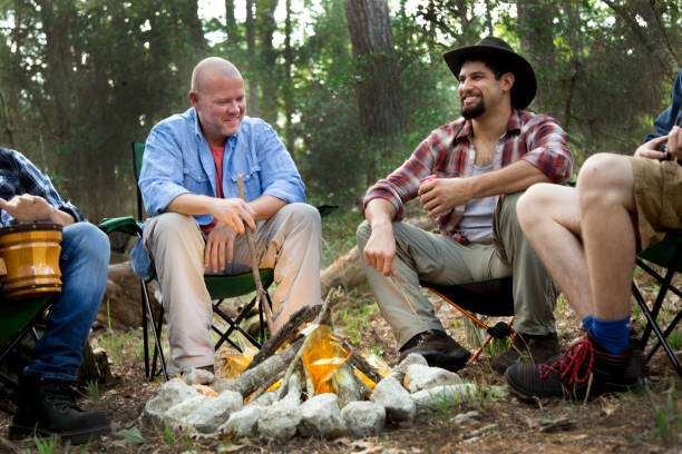 istock Outdoor Adventure.  Multiracial Group hiking and camping out. 1341945914
