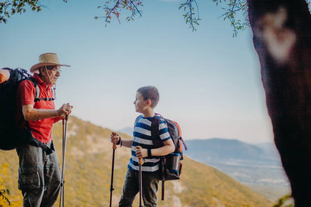 istock Hiking with grandson 1341946935