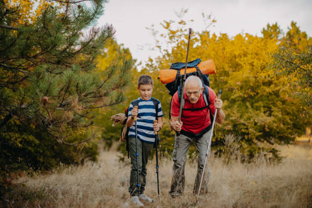 istock Hiking with grandson 1341946957