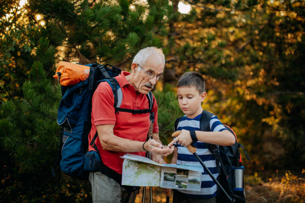istock Hiking with grandson 1341946994