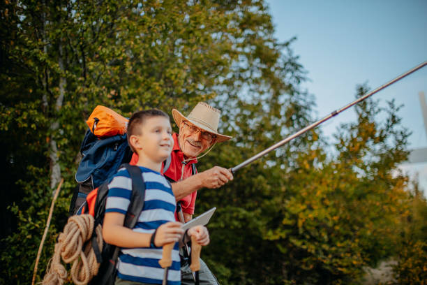 istock Hiking with grandson 1341947269