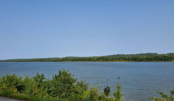 istock Landscape of Ohio River between Forest 1341950371