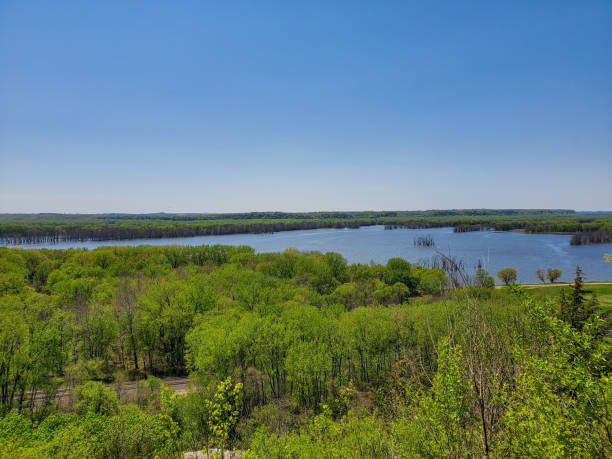 istock Landscape of Ohio River between Forest 1341950373