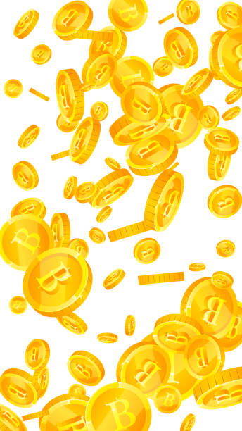 ภาพประกอบสต็อกที่เกี่ยวกับ “เหรียญบาทไทยร่วง เหรียญบาทกระจัดกระจายของเมสเมลิก เงินไทย แจ็คพอตสวยความมั่งคั่งหรือแนว� - thai money”