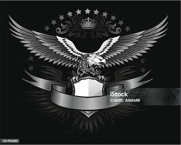 Spread Winged Eagle Insignia Stock Illustration - Download Image Now - Eagle - Bird, Spread Wings, Insignia