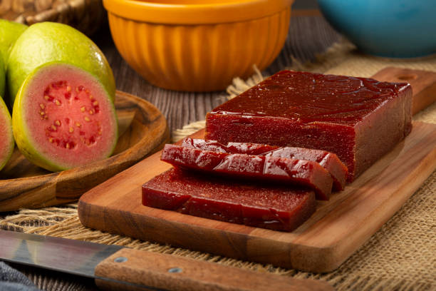 istock Guava paste, typical sweet made from guava also known as Goiabada. 1341957377
