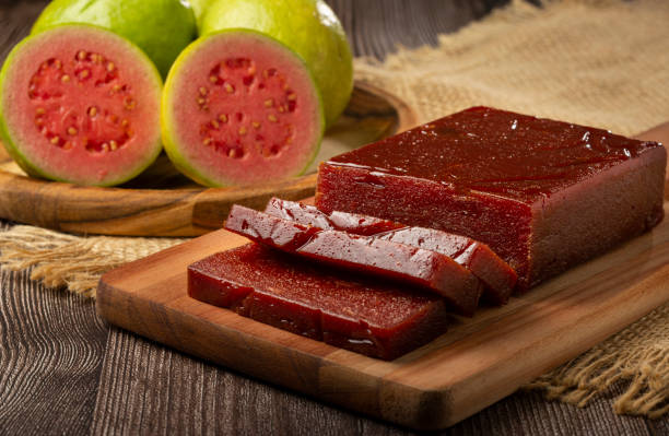istock Guava paste, typical sweet made from guava also known as Goiabada. 1341957380