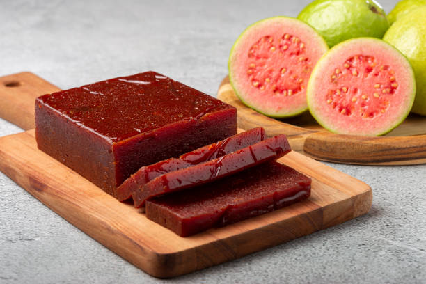 istock Guava paste, typical sweet made from guava also known as Goiabada. 1341957404