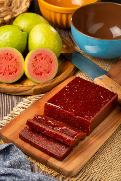 istock Guava paste, typical sweet made from guava also known as Goiabada. 1341957411