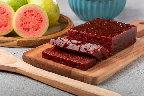 istock Guava paste, typical sweet made from guava also known as Goiabada. 1341957422