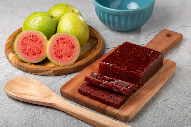 istock Guava paste, typical sweet made from guava also known as Goiabada. 1341957434