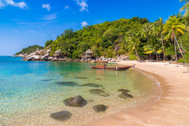 istock Sai Nuan beach at Koh Tao island 1341960124