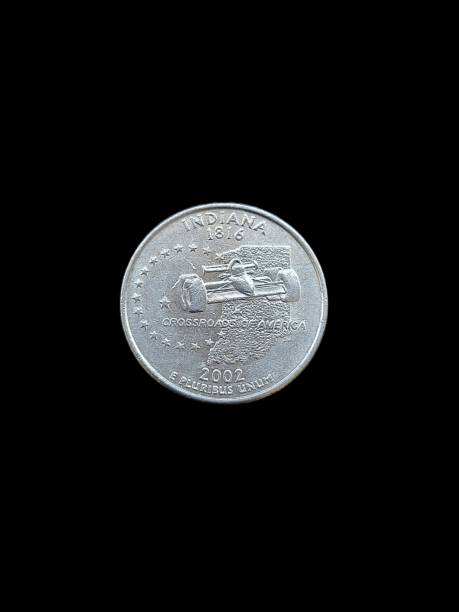istock A quarter of Indiana on US dollar bills. 1341969895