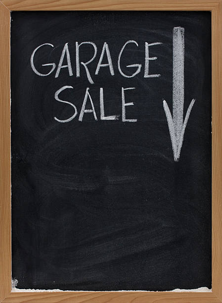 istock garage sale blackboard sign 134198591