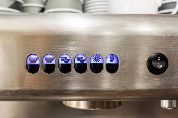 Buttons in the coffee machine Configuration modes of the coffee machine