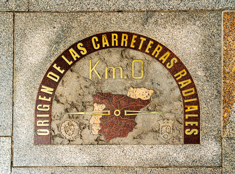 The starting point for the highway system in Spain.