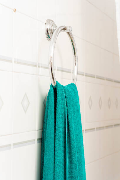 istock Shower towel on a hanger. 1341997739