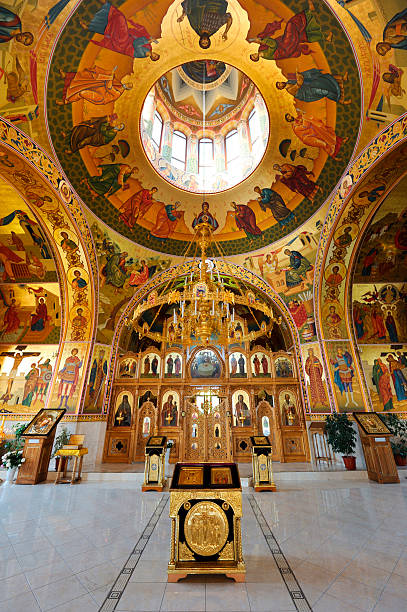 istock Inside Curchi Monastery, Orhei, Moldova, Europe 134199785
