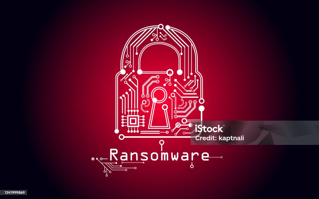 Virus Ransomware Background Computer Virus Ransomware Encrypt Key Red Background Stock Illustration ...